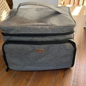 Luxja Brand - Breast Pump Travel Case - Charcoal Gray